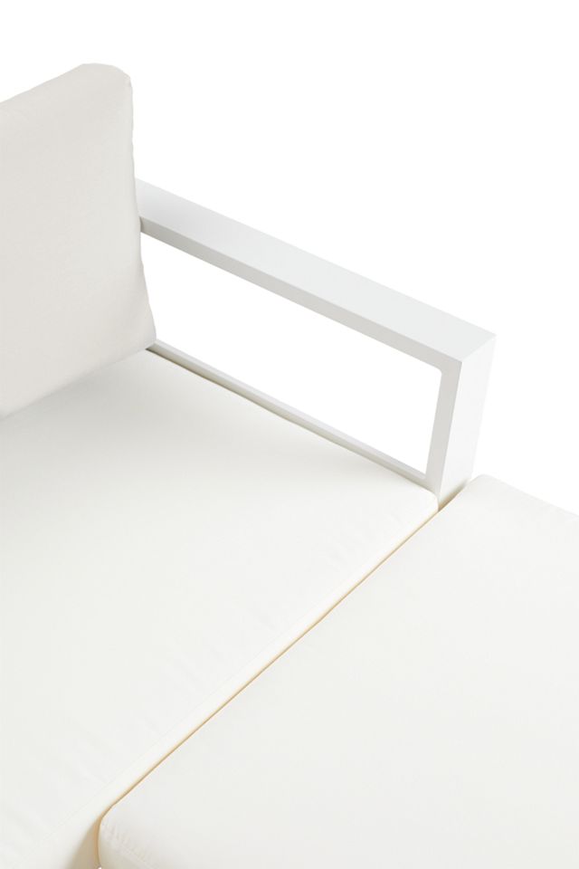 Lisbon White Aluminum Chaise Sectional (7)