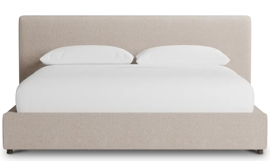 Grayton Elite Light Taupe 44" Upholstered Platform Bed Grayton Elite Light Taupe 44" Upholstered Platform Bed