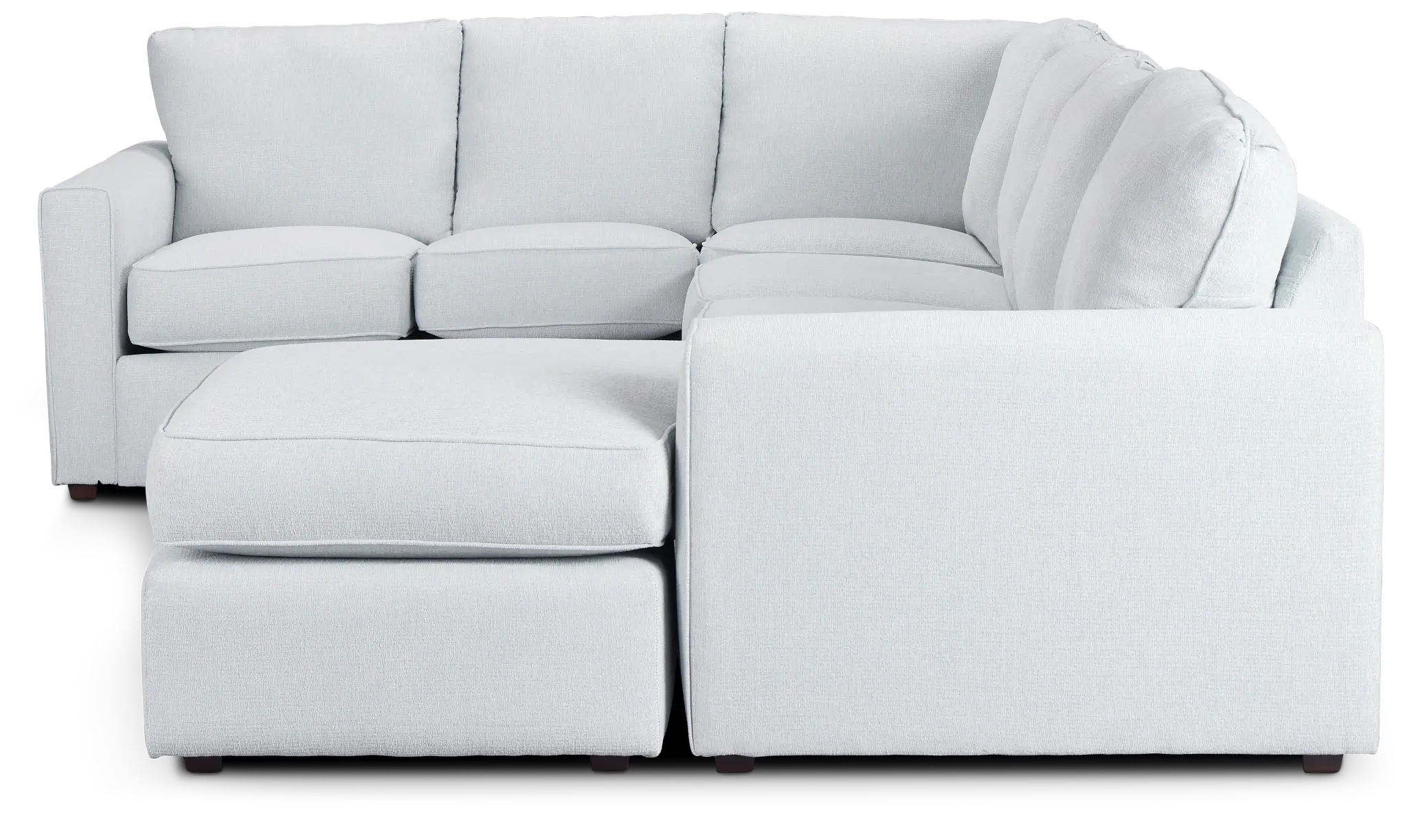 Avalon Light Blue Fabric Right Chaise Sectional Avalon Light Blue Fabric Right Chaise Sectional