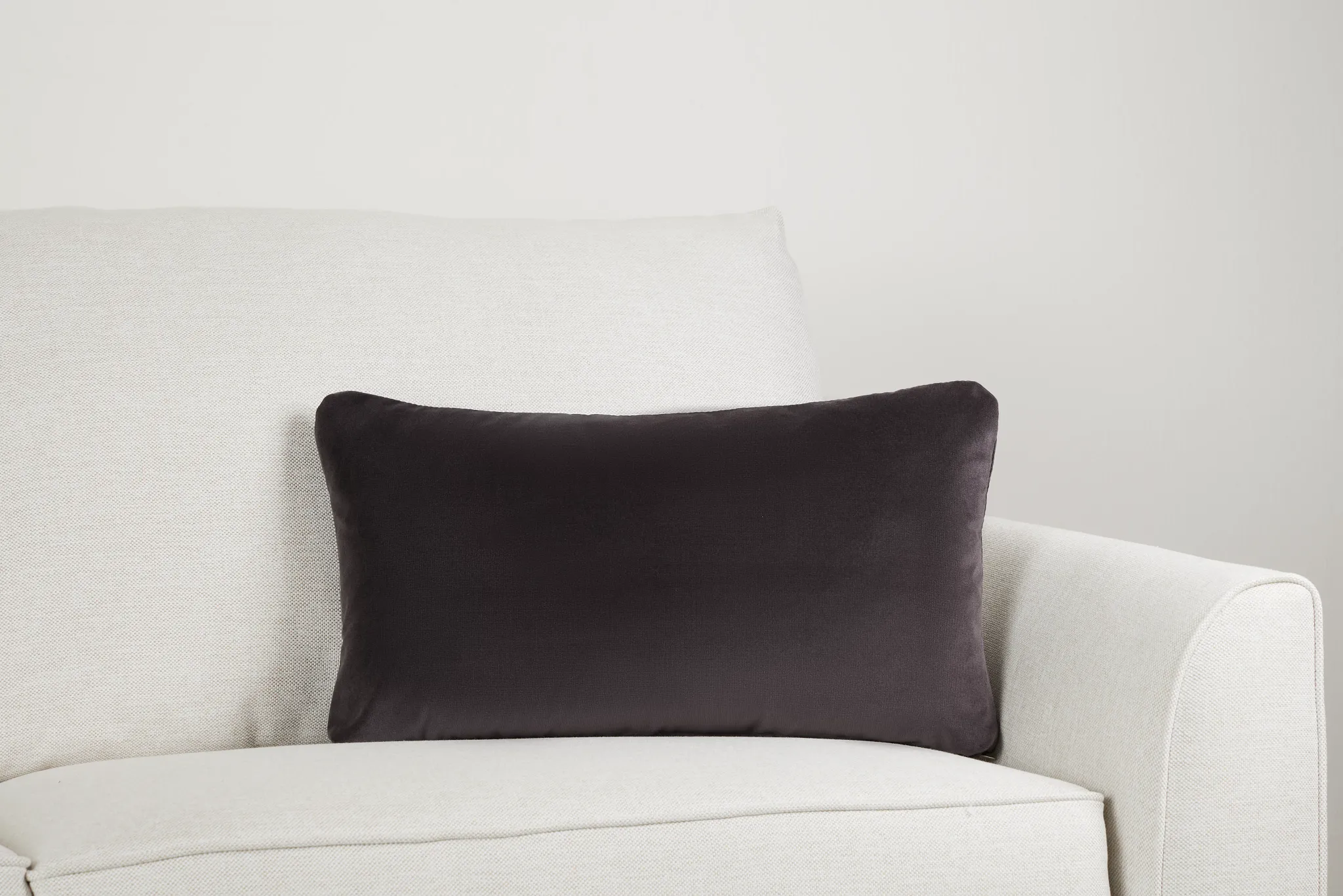 Lauran Black Lumbar Accent Pillow