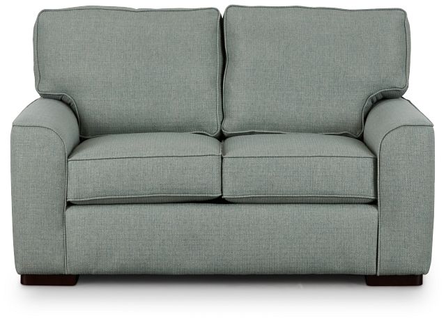 Austin Green Fabric Loveseat