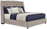Raven Gray Uph Platform Bed