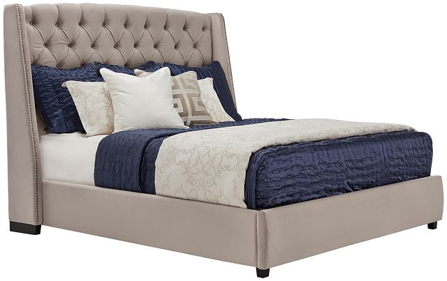 Raven Gray Uph Platform Bed