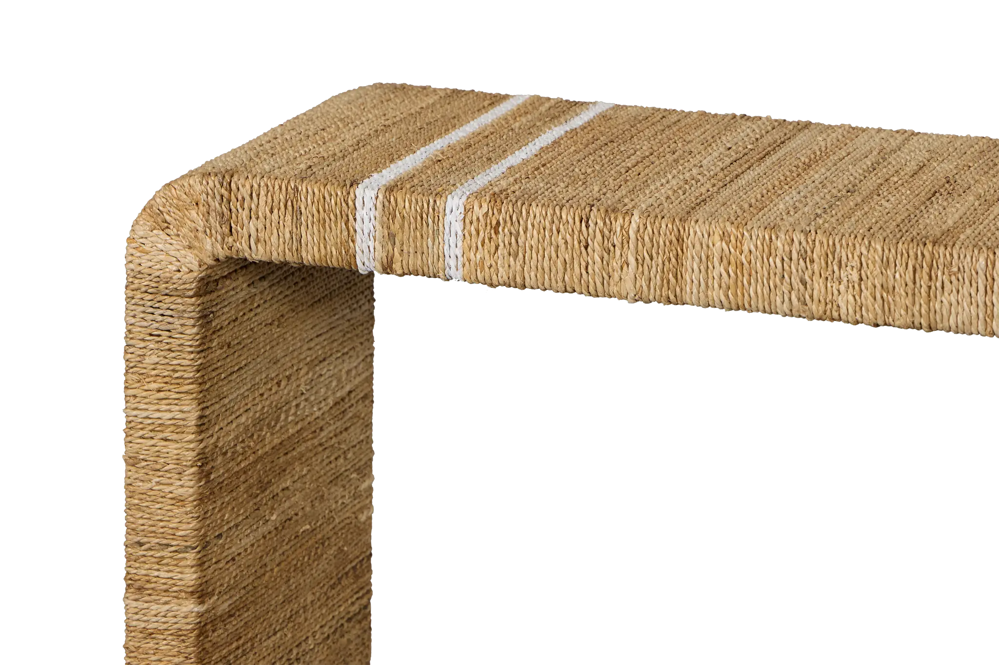 Nantucket Light Tone Woven Console Table Nantucket Light Tone Woven Console Table