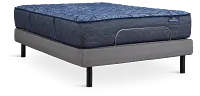 Serta Perfect Sleeper Cobalt Calm Extra Firm Motion Perfect 4 Adjustable Base Set