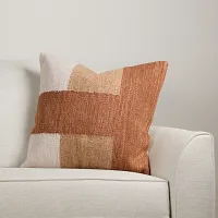 Kasila Brown 22" Square Accent Pillow