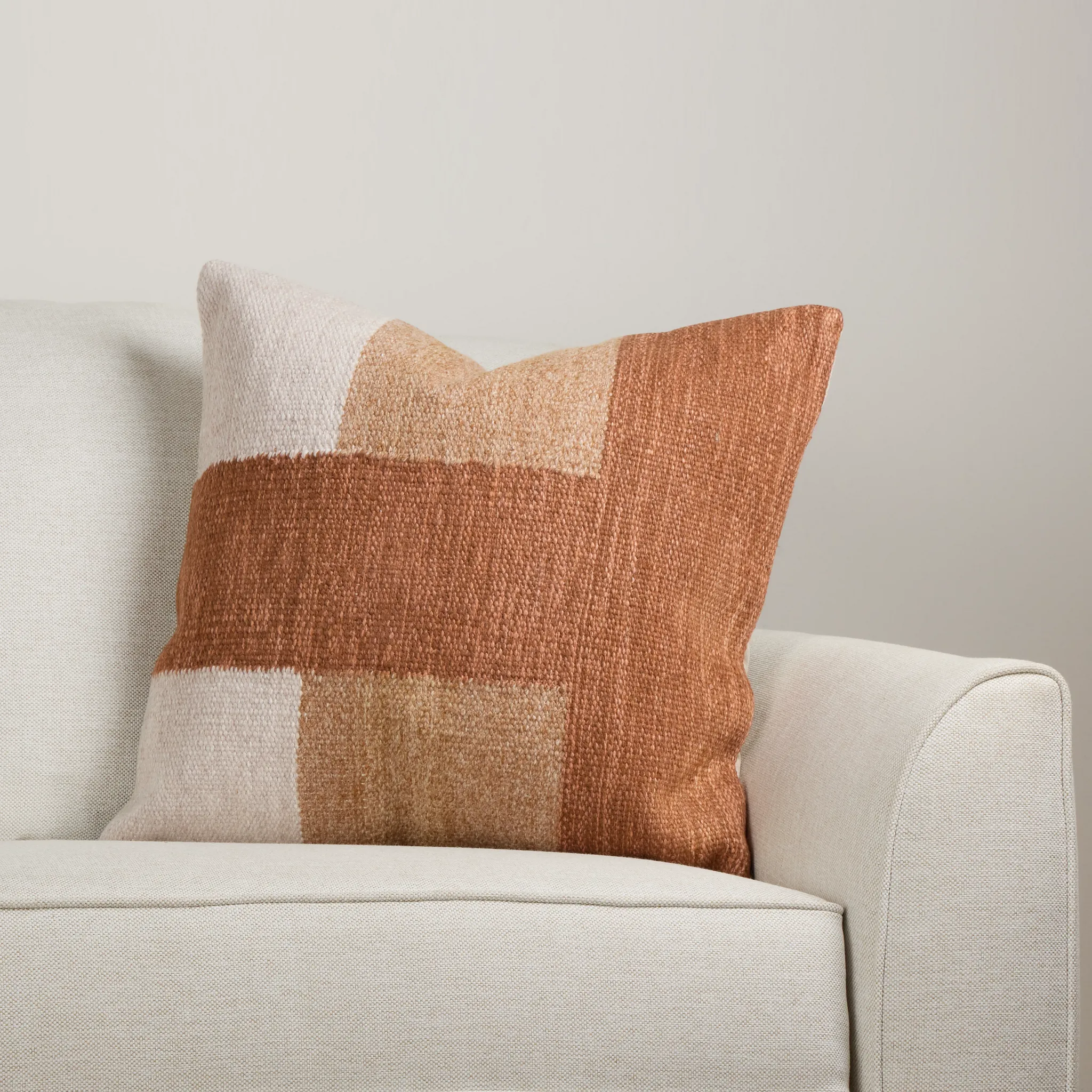 Kasila Brown 22" Square Accent Pillow