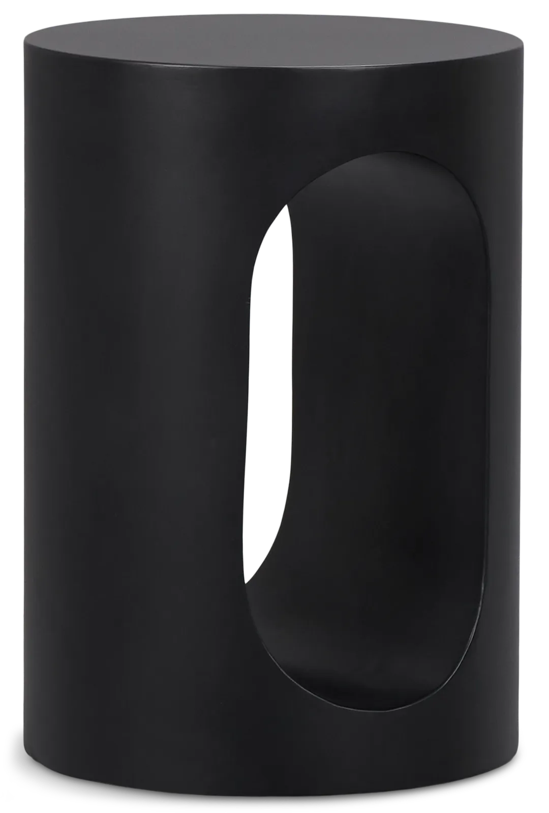 Kylani Black Round End Table