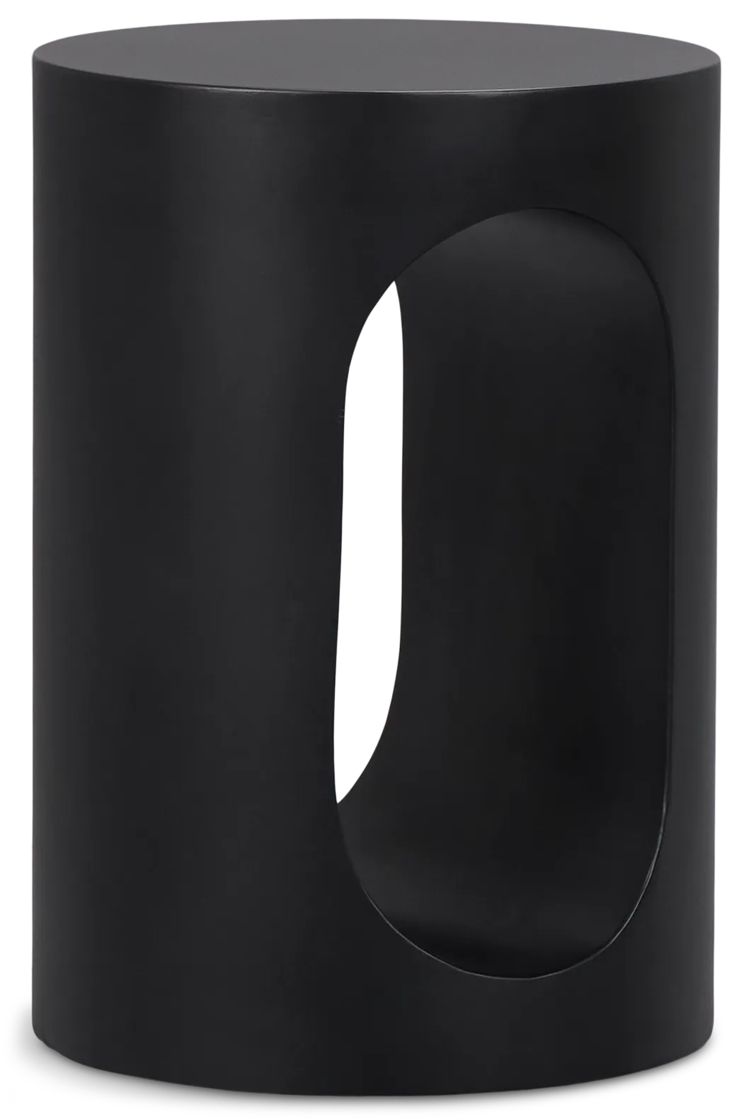 Kylani Black Round End Table