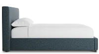 Grayton Elevation Dark Blue 44" Upholstered Platform Bed
