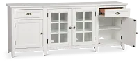 Heron Cove White 80" Tv Stand