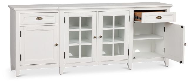 Heron Cove White 80" Tv Stand