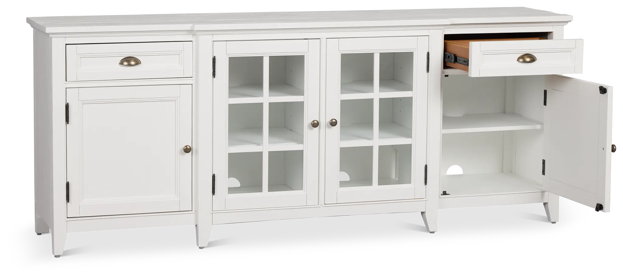 Heron Cove White 80" Tv Stand