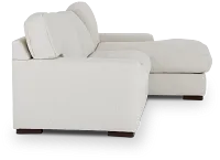 Veronica White Down Right Chaise Sectional