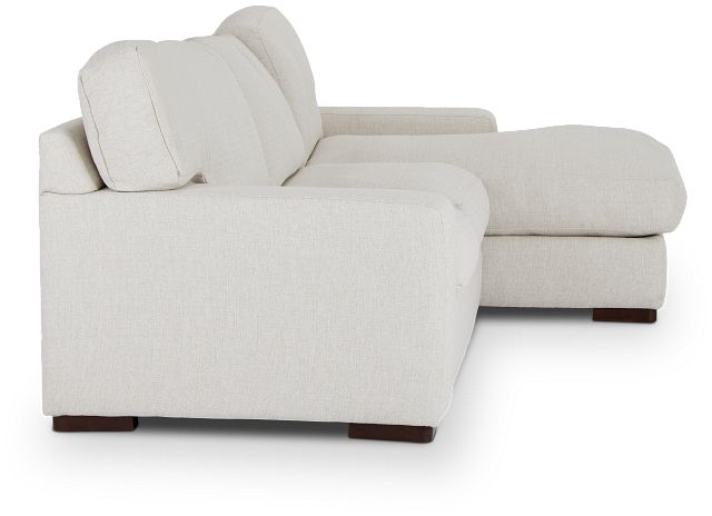 Veronica White Down Right Chaise Sectional