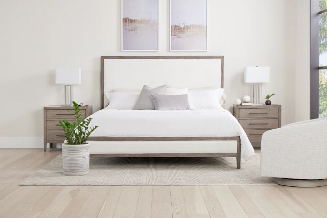 Alden Gray Uph Platform Bed