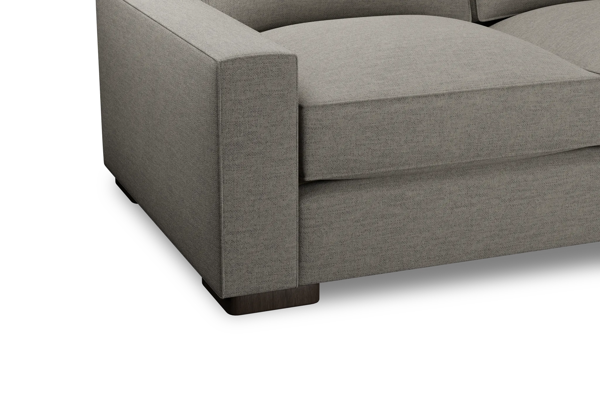 Edgewater Maguire Pewter Small Two-arm Sectional