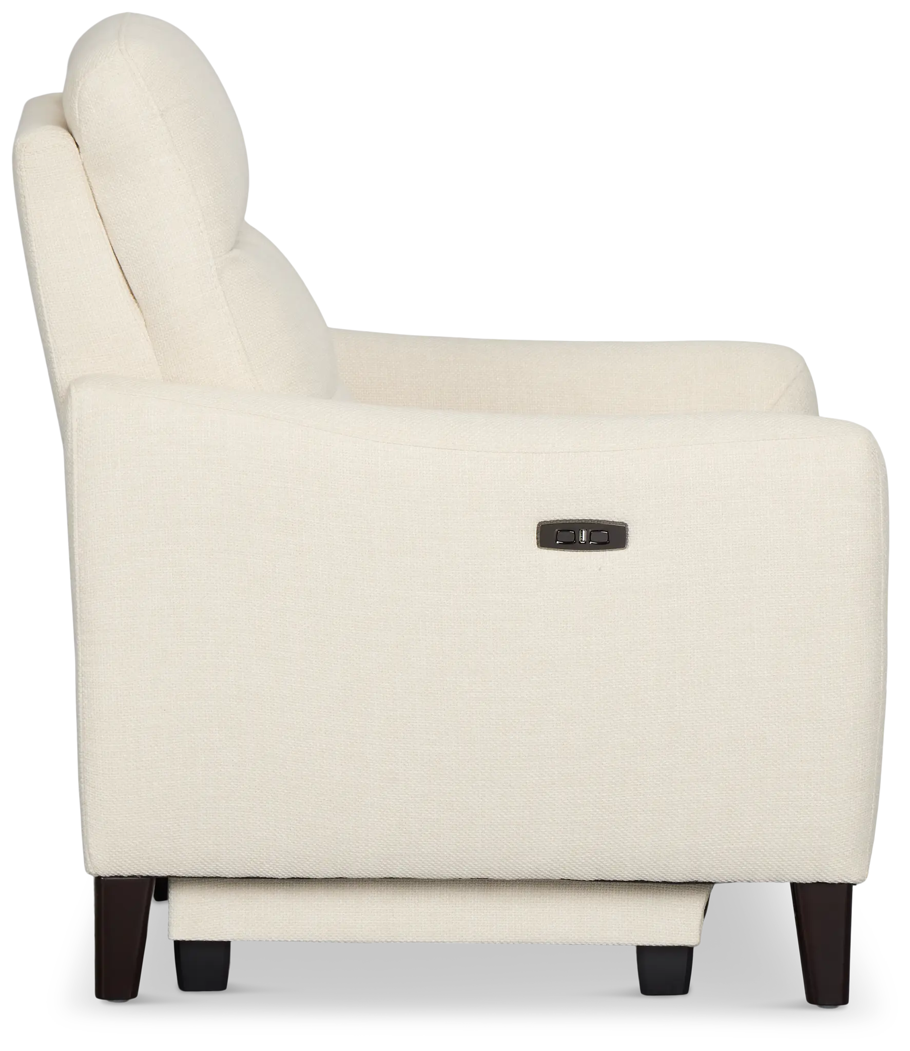 Keaton White Fabric Power Recliner With Power Headrest Keaton White Fabric Power Recliner With Power Headrest