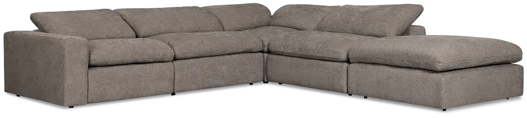 Drift Dark Gray Fabric Medium Dual Power Right Bumper Sectional Drift Dark Gray Fabric Medium Dual Power Right Bumper Sectional