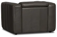 Jace Dark Gray Lthr/vinyl Power Recliner