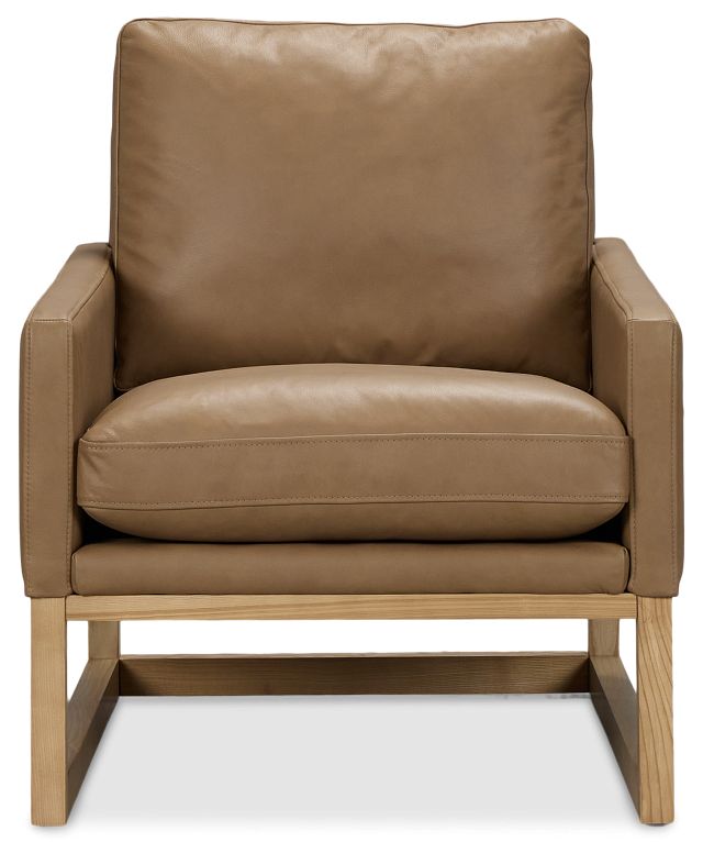 Phoebe Brown Leather Accent Chair