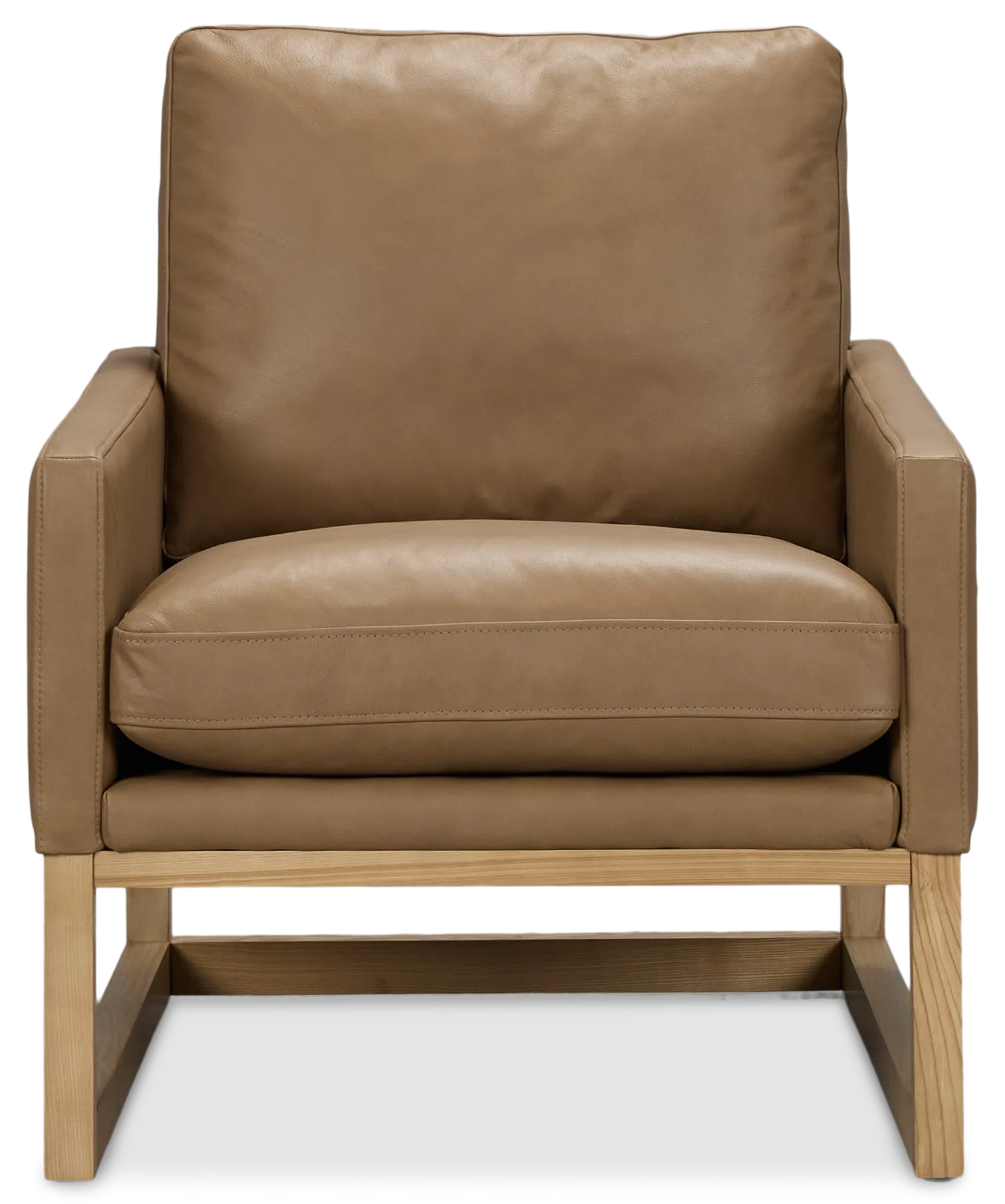 Phoebe Brown Leather Accent Chair