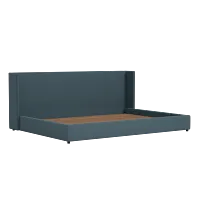 Captiva Elevation Dark Blue 48" Upholstered Shelter Bed
