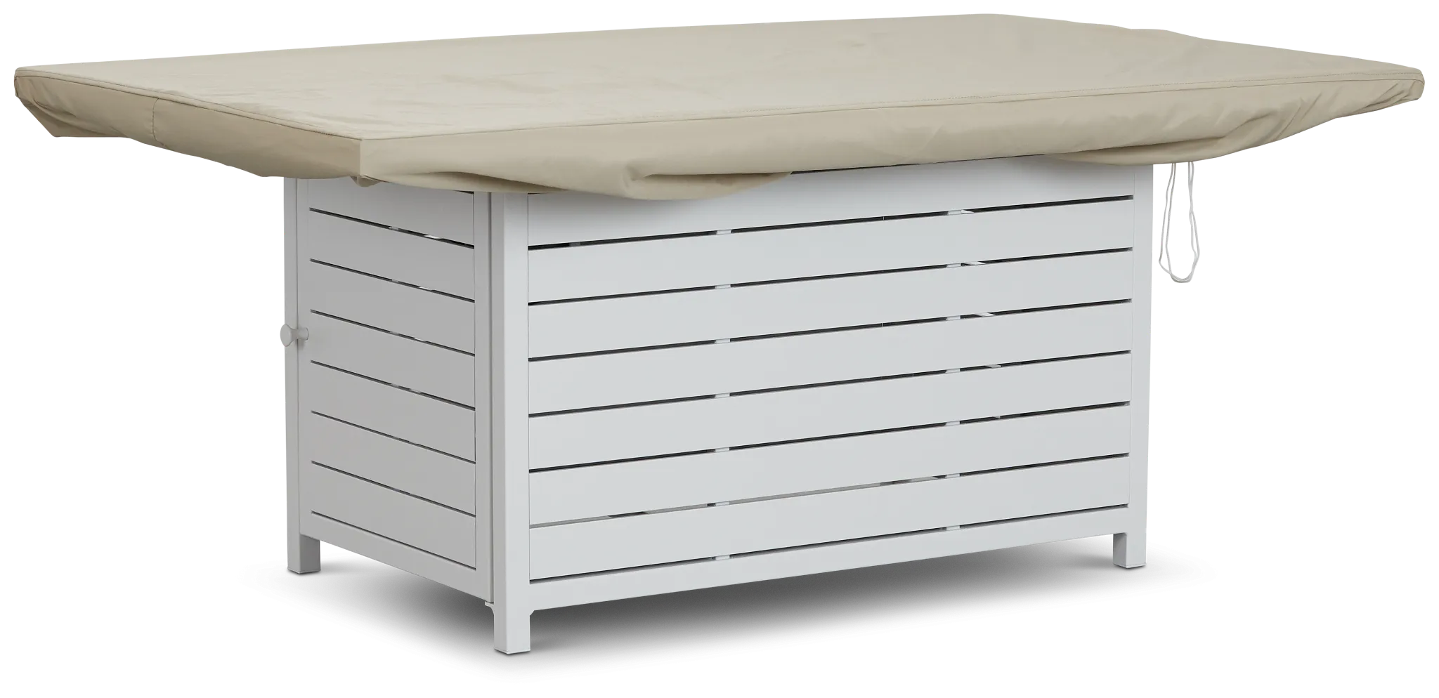 Khaki Rectangular Fire Pit Outdoor Cover