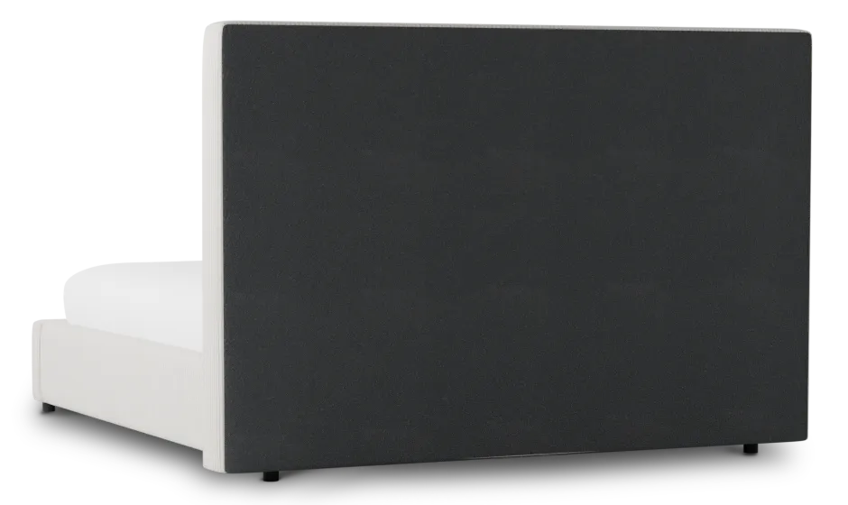 Grayton Lucy Light Beige 54" Upholstered Platform Bed