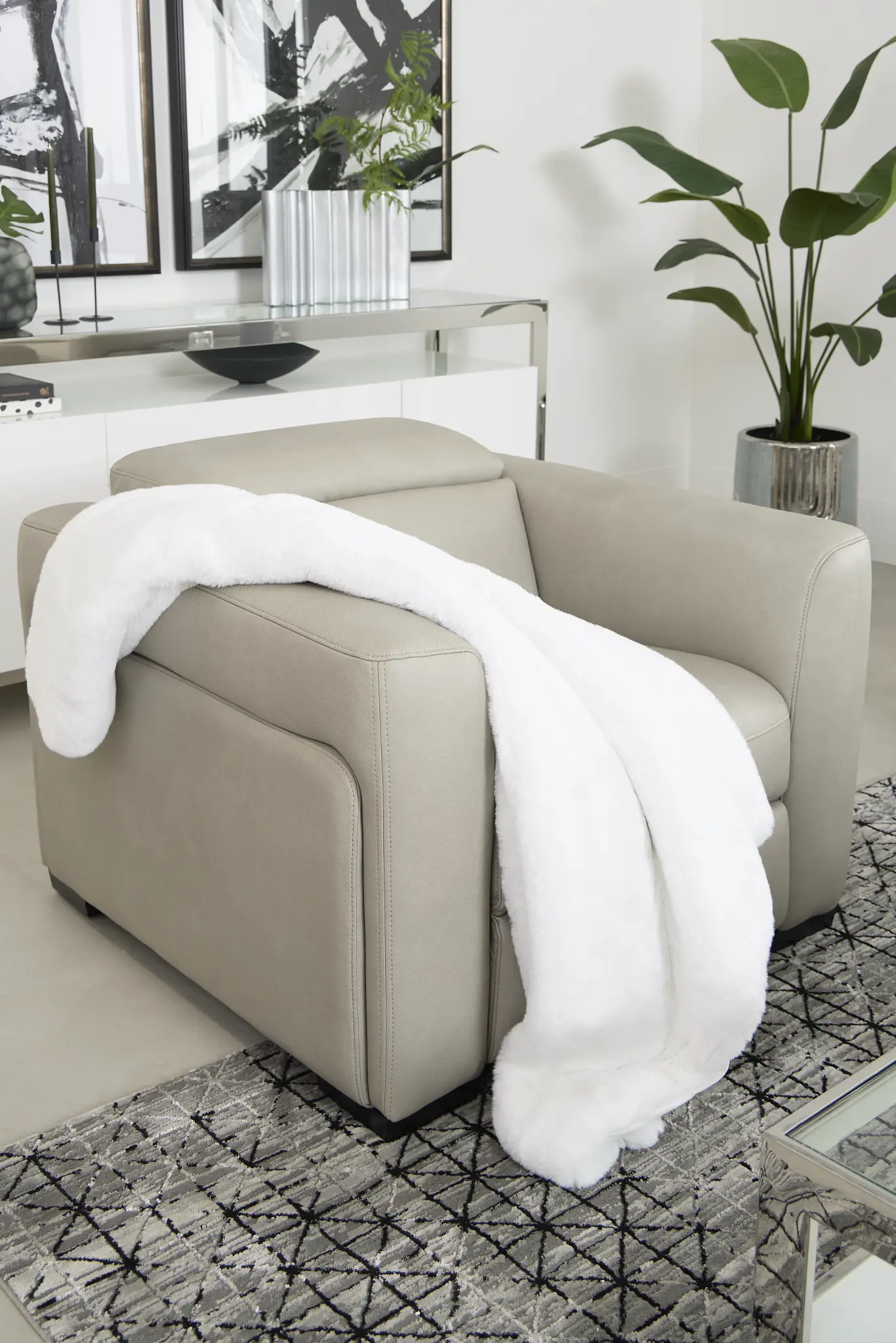 Melody Light Gray Micro Power Recliner Melody Light Gray Micro Power Recliner