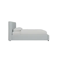Grayton Natural Beauty Light Blue 44" Upholstered Platform Bed