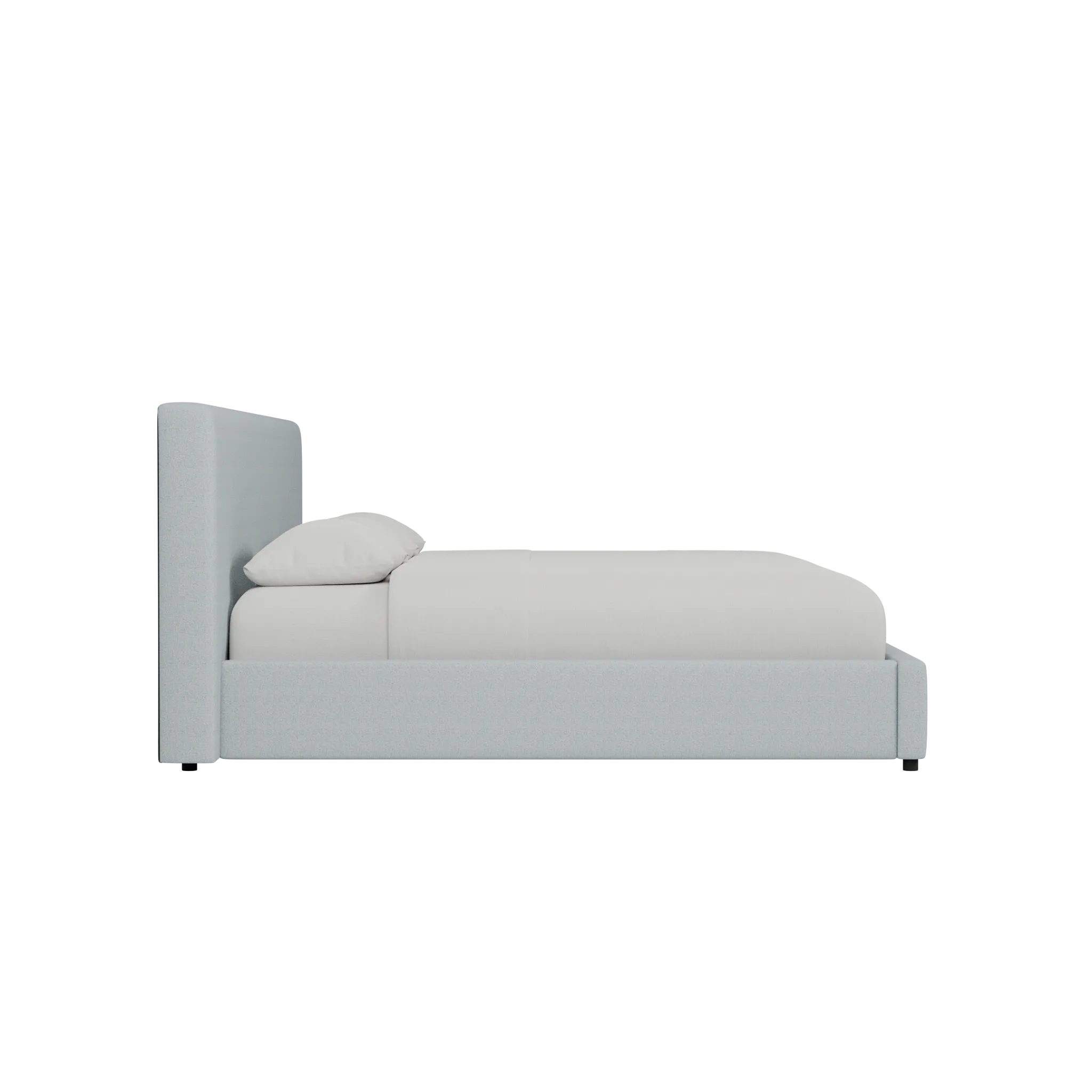 Grayton Natural Beauty Light Blue 44" Upholstered Platform Bed