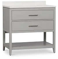 Alden Gray 36" Single Bathroom Vanity