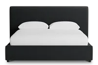 Grayton Elite Black 44" Upholstered Platform Bed
