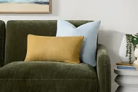 Zeke Yellow Lumbar Accent Pillow