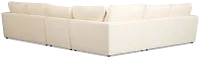 Maxwell Light Beige Fabric Medium Two-arm Sectional