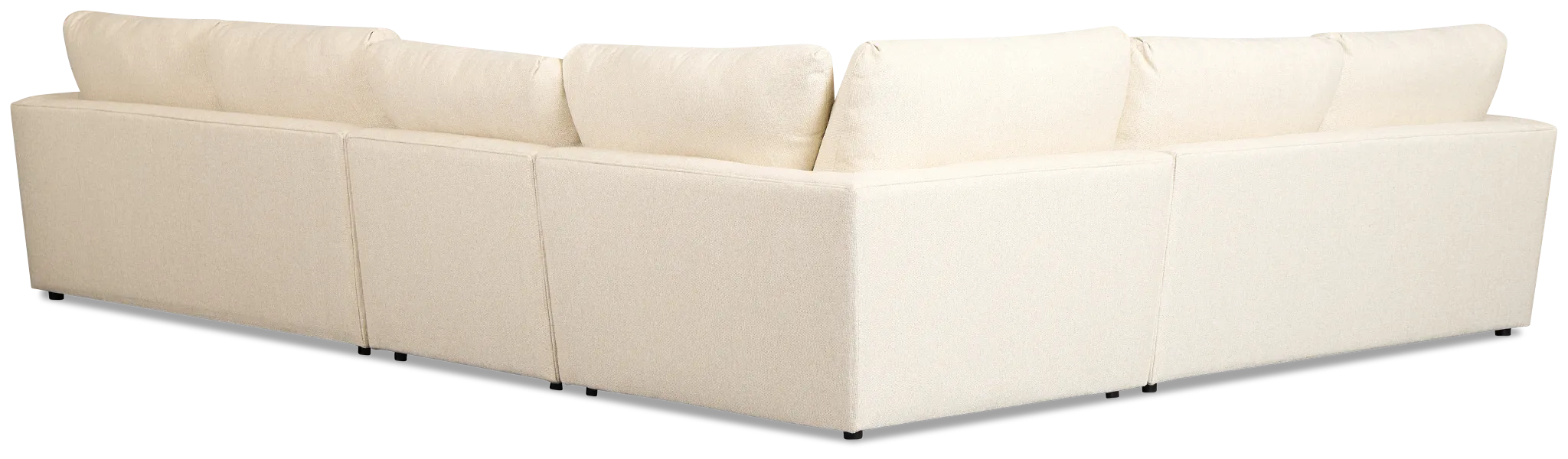 Maxwell Light Beige Fabric Medium Two-arm Sectional