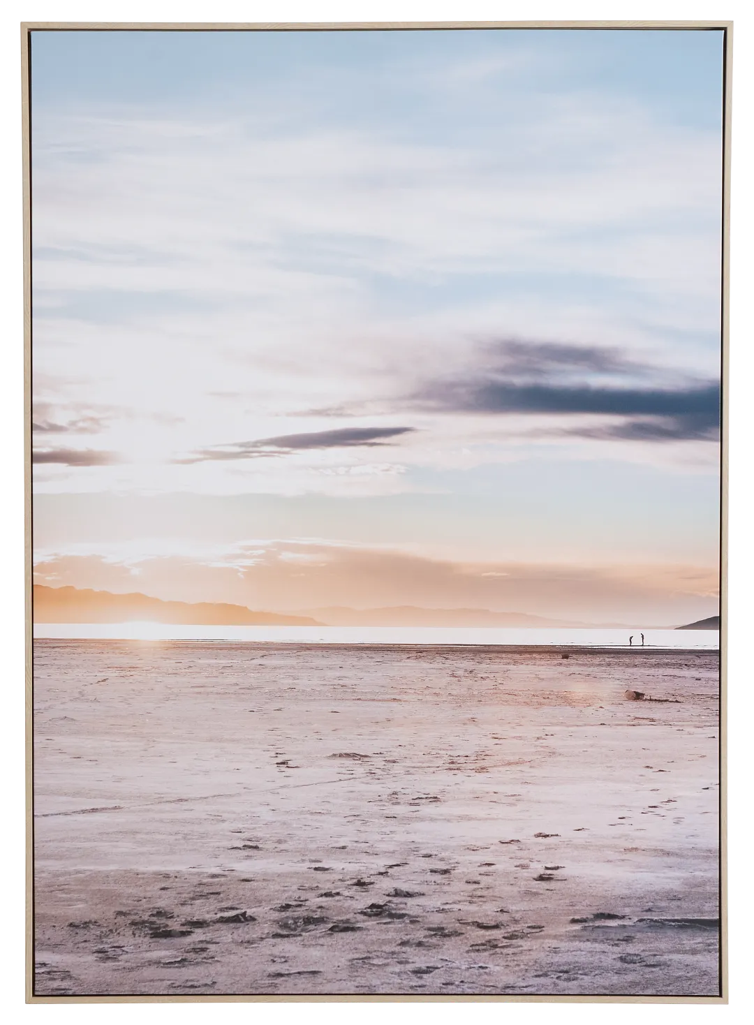 Bay Blue Canvas Framed Wall Art