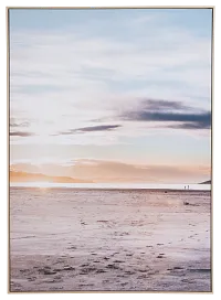 Bay Blue Canvas Framed Wall Art