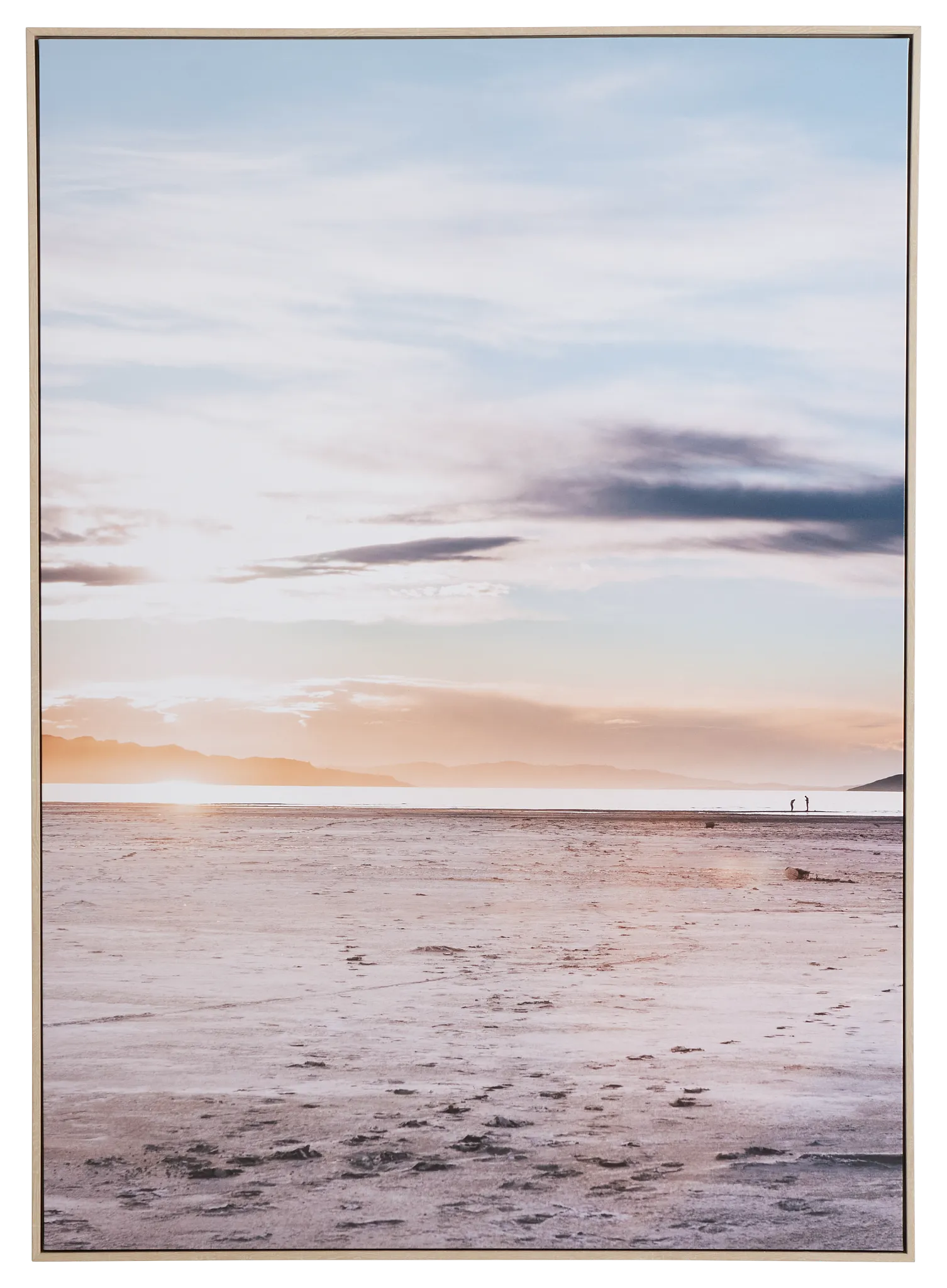 Bay Blue Canvas Framed Wall Art