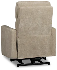 Talon Beige Fabric Power Lift Recliner
