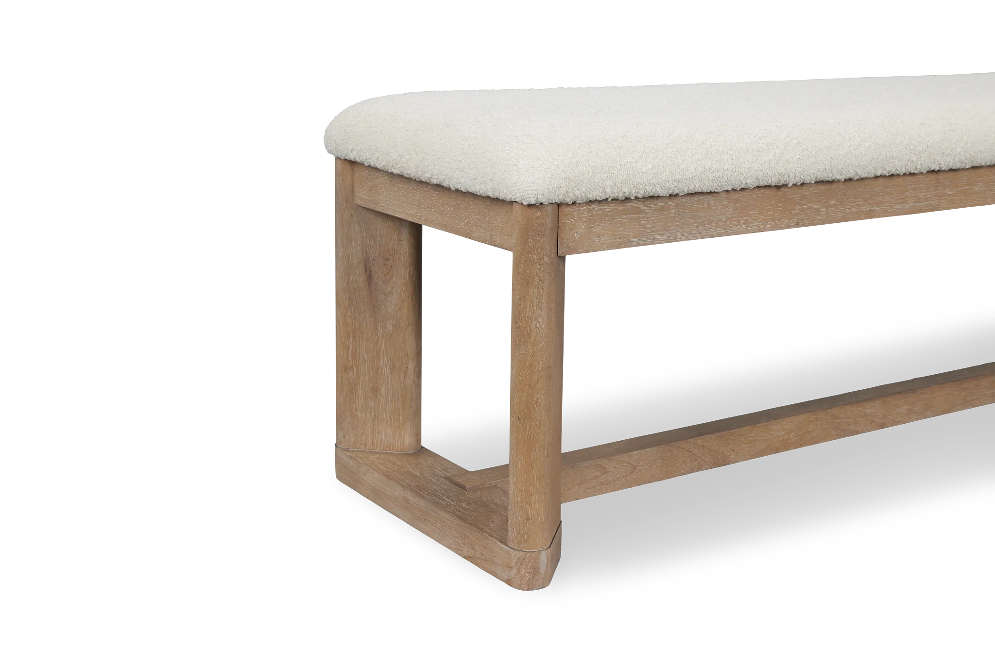 Alton Light Tone Upholstered Dining Bench