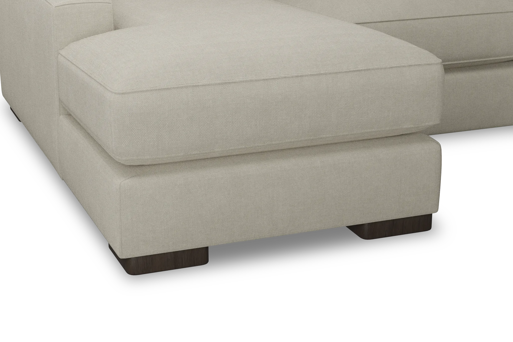 Edgewater Suave Beige Medium Left Chaise Sectional