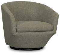 Baylor Green Fabric Swivel Chair