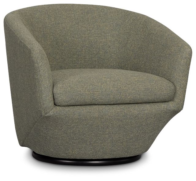 Baylor Green Fabric Swivel Chair