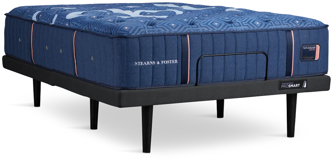 Stearns & Foster Lux Estate Medium Ergo Prosmart Adjustable Mattress Set