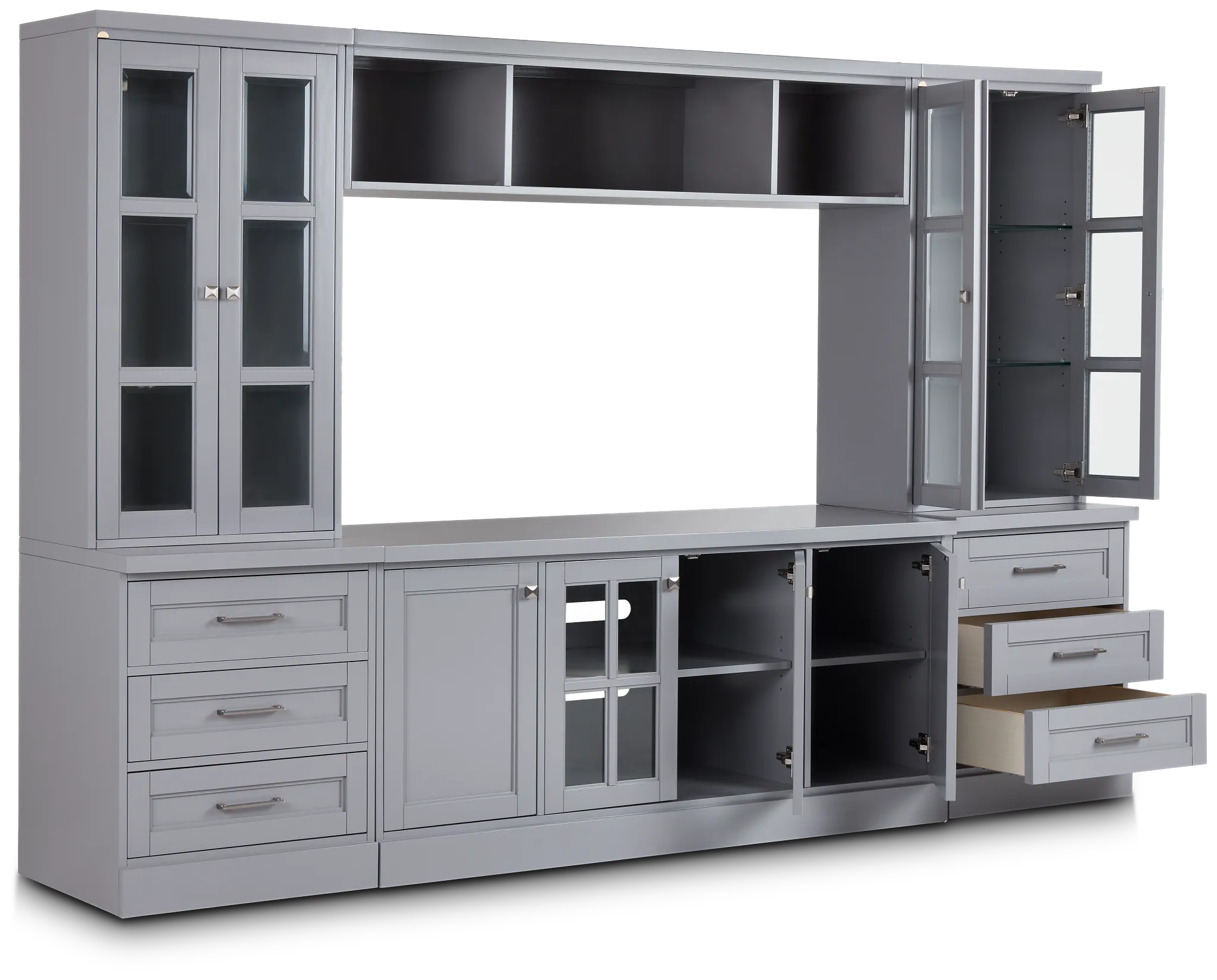 Newport Gray Drawer Entertainment Wall