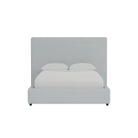 Grayton Natural Beauty Light Blue 54" Upholstered Platform Bed