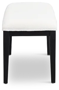 Alden Black Upholstered Dining Bench