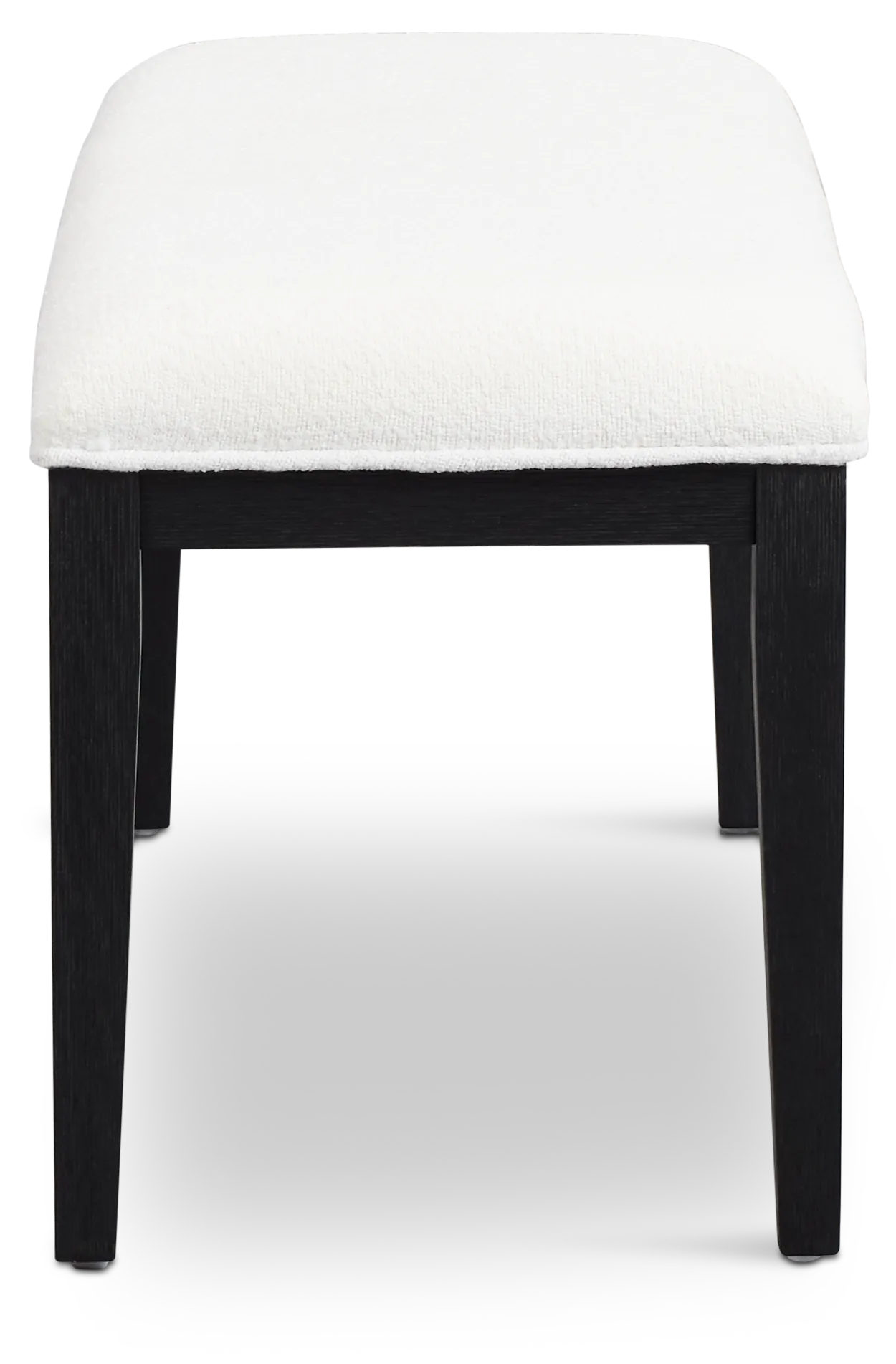 Alden Black Upholstered Dining Bench